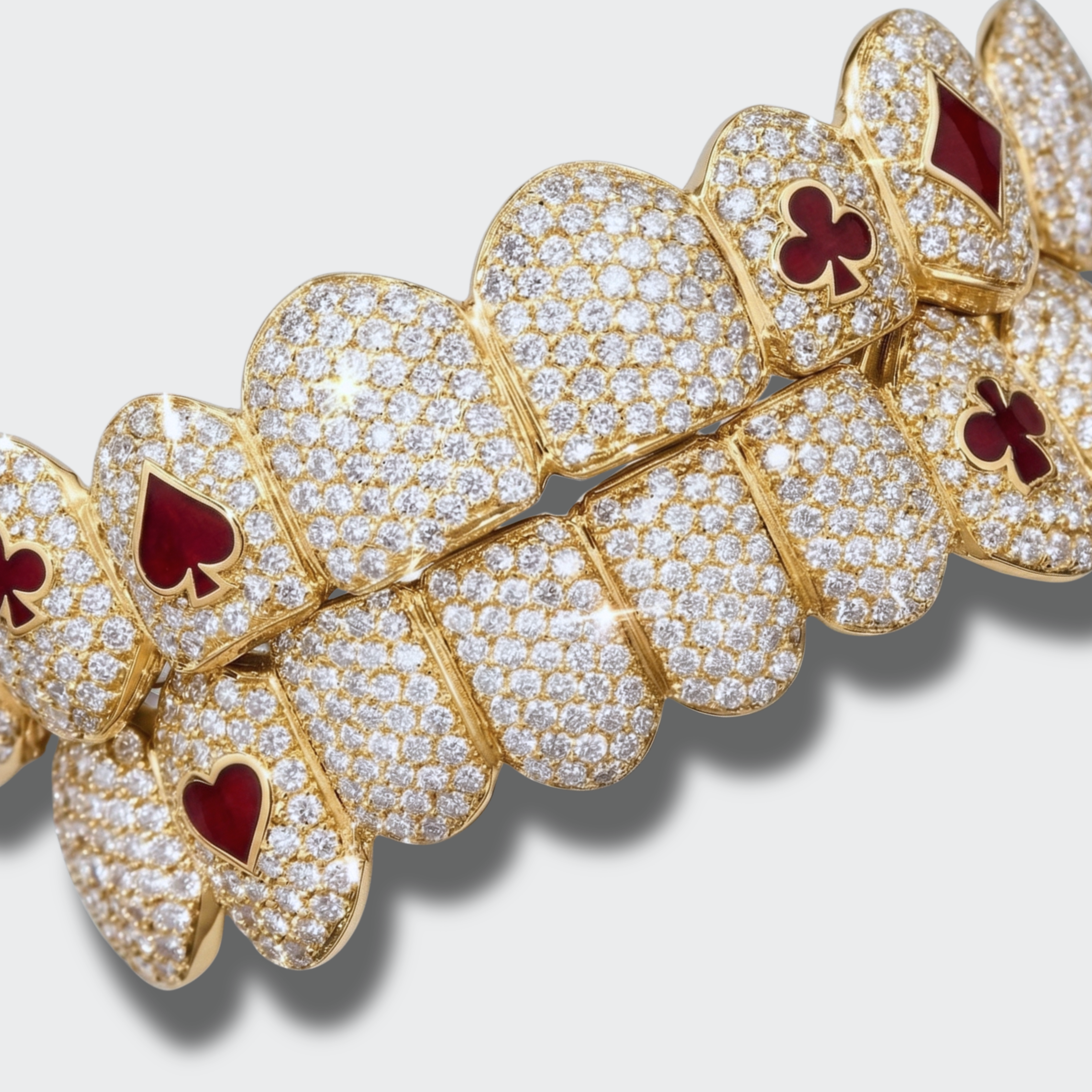 White Gold Plated Poker Grillz