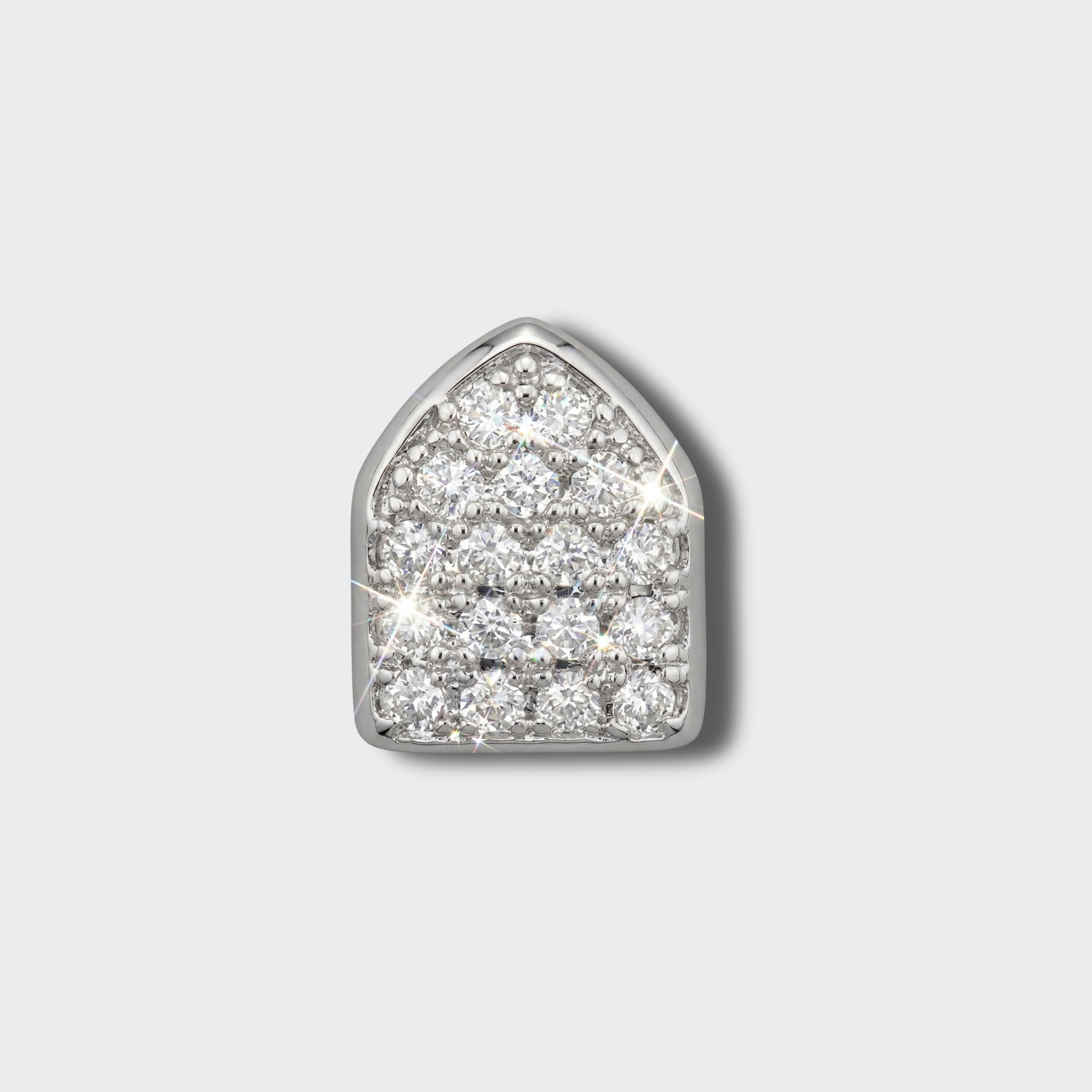 White Gold Plated Single Grillz