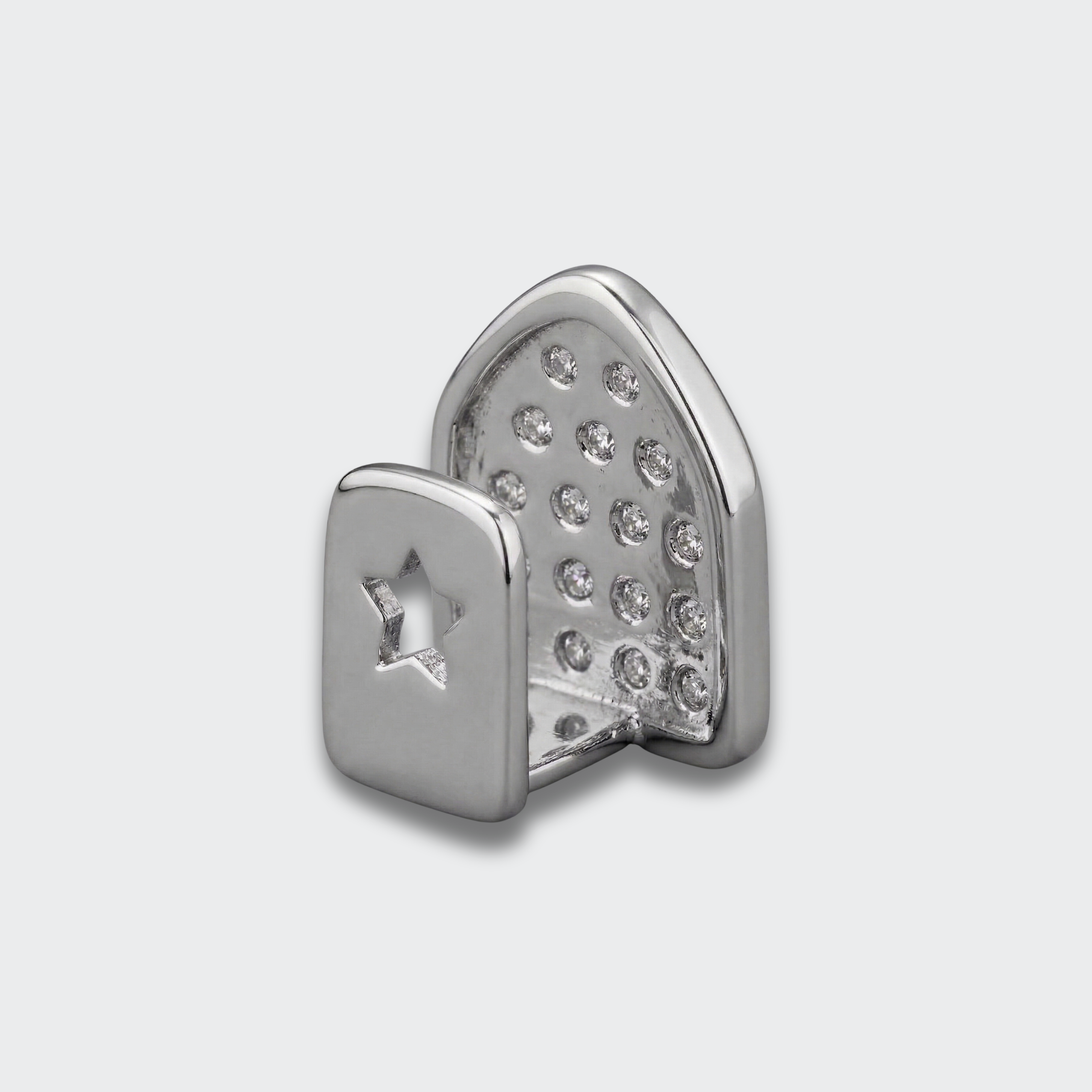 White Gold Plated Single Grillz