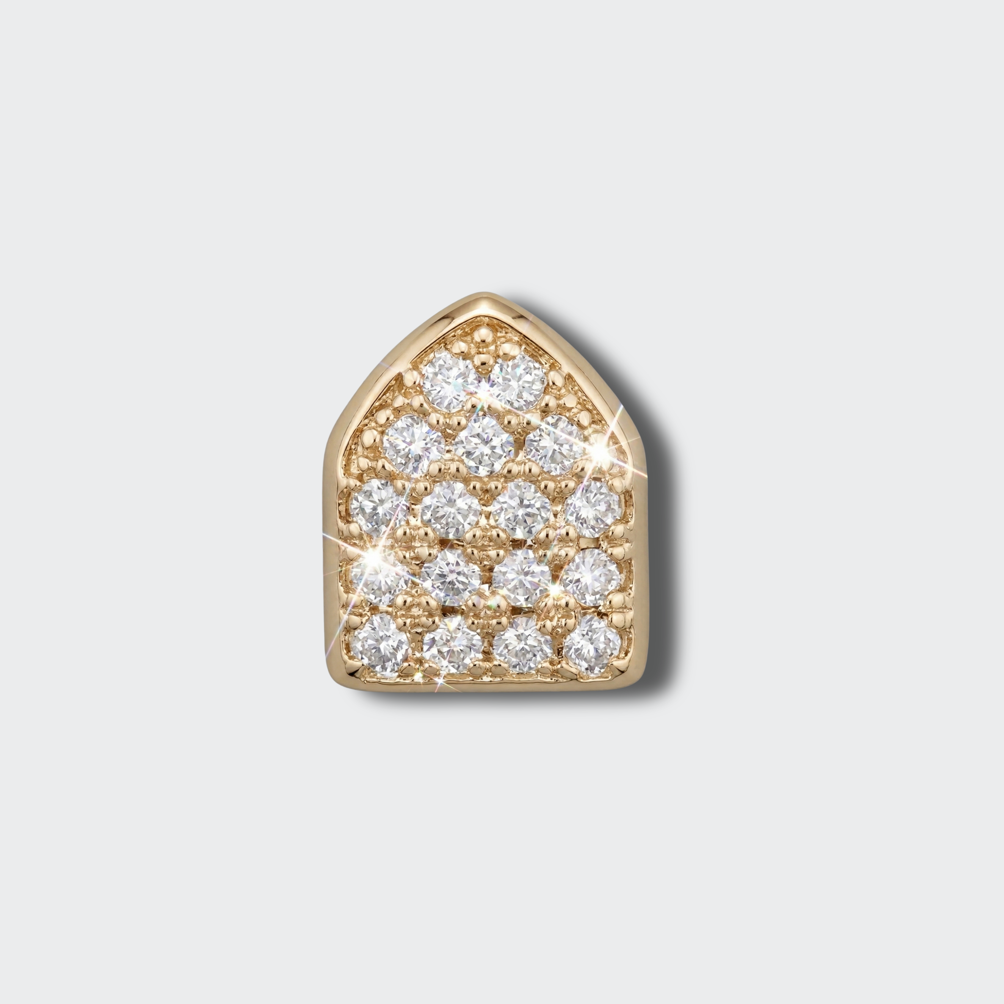White Gold Plated Single Grillz
