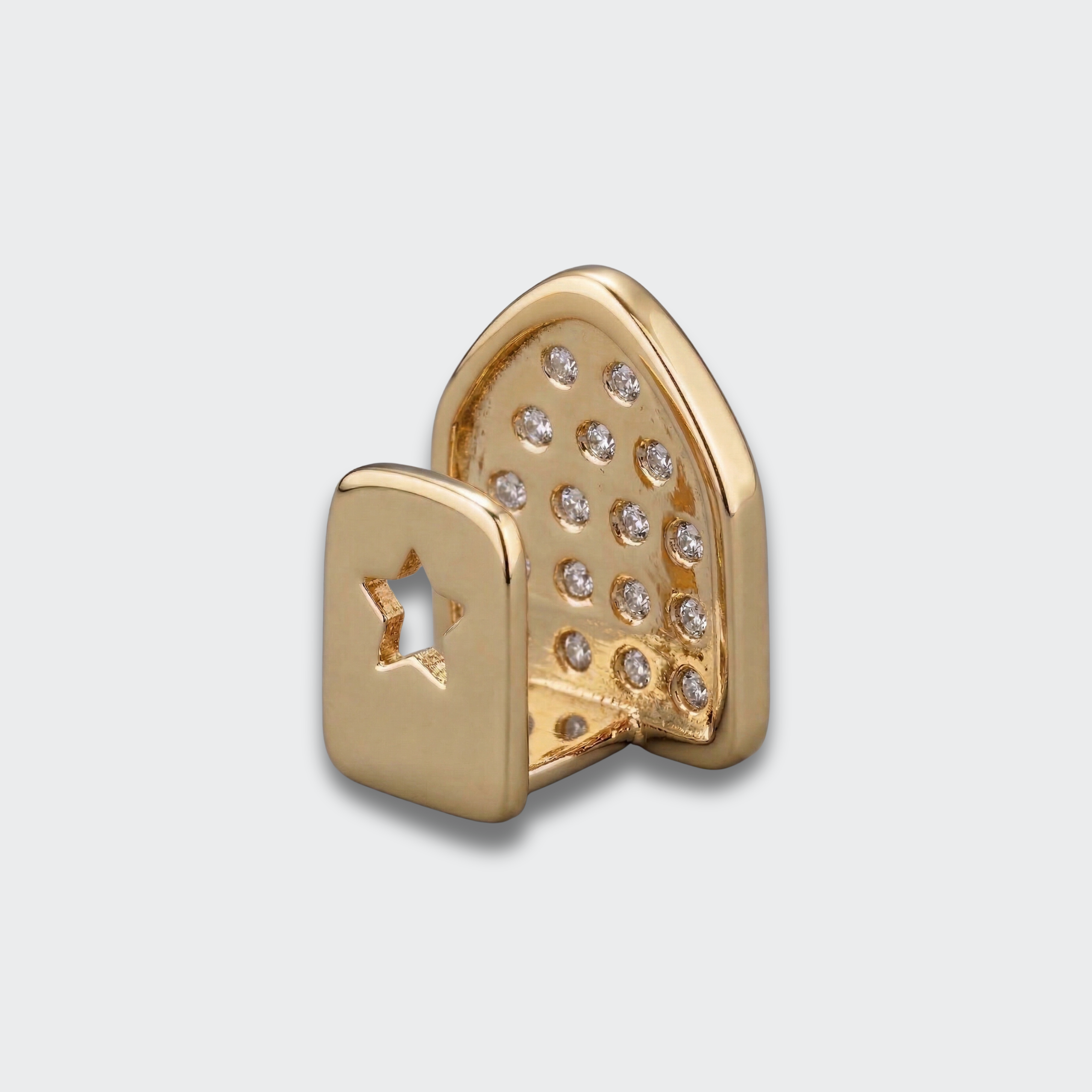 White Gold Plated Single Grillz