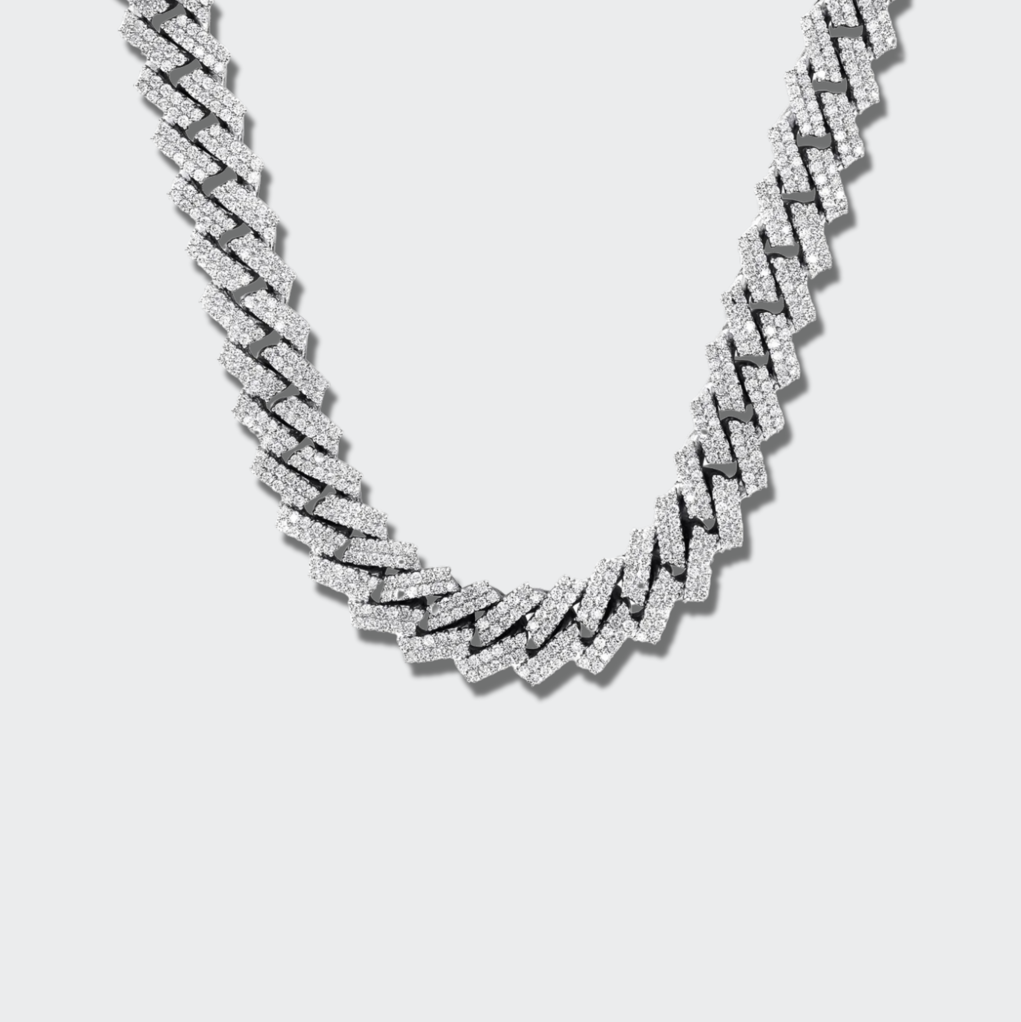 White Gold Plated Cuban Chain