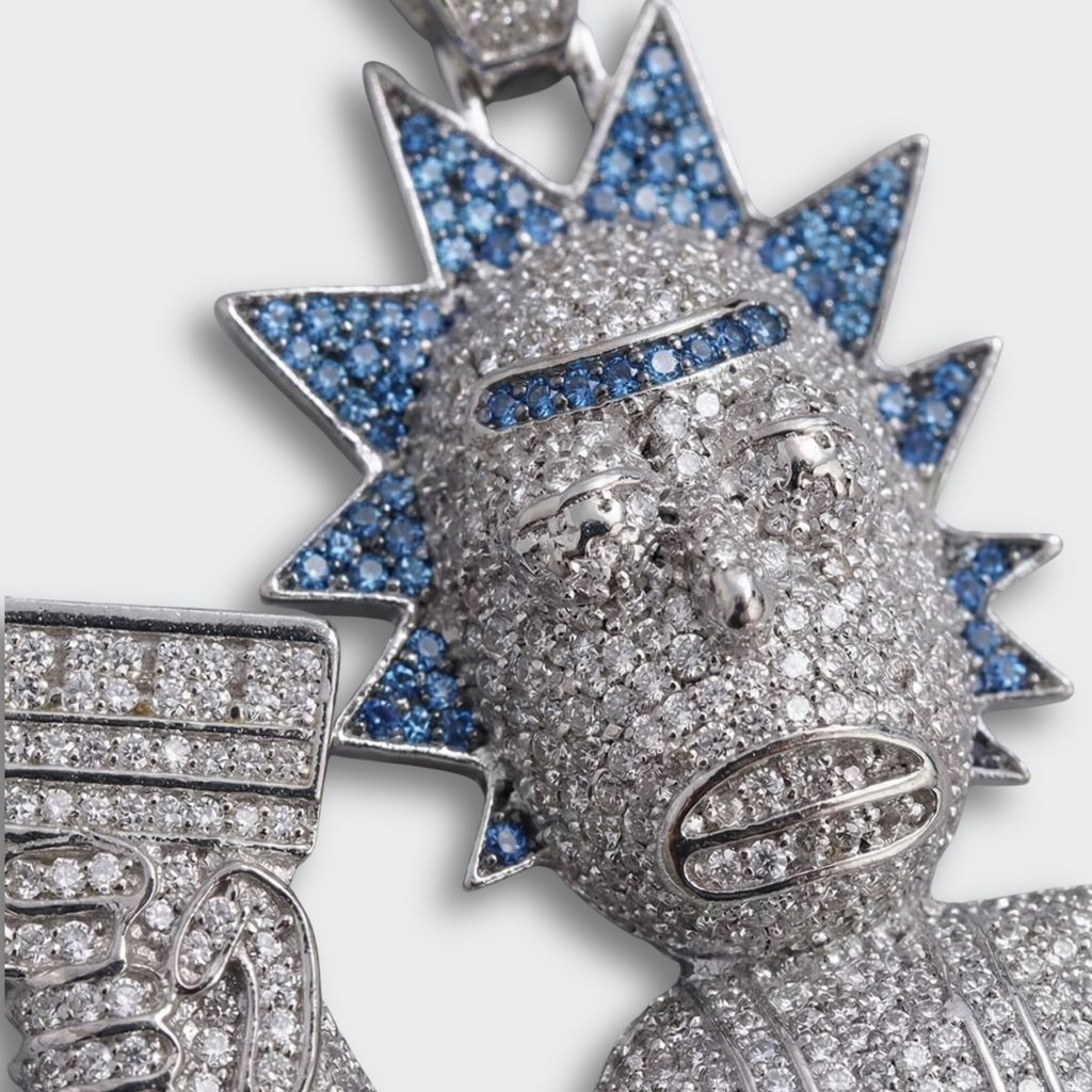 White Gold Plated Rick Pendant