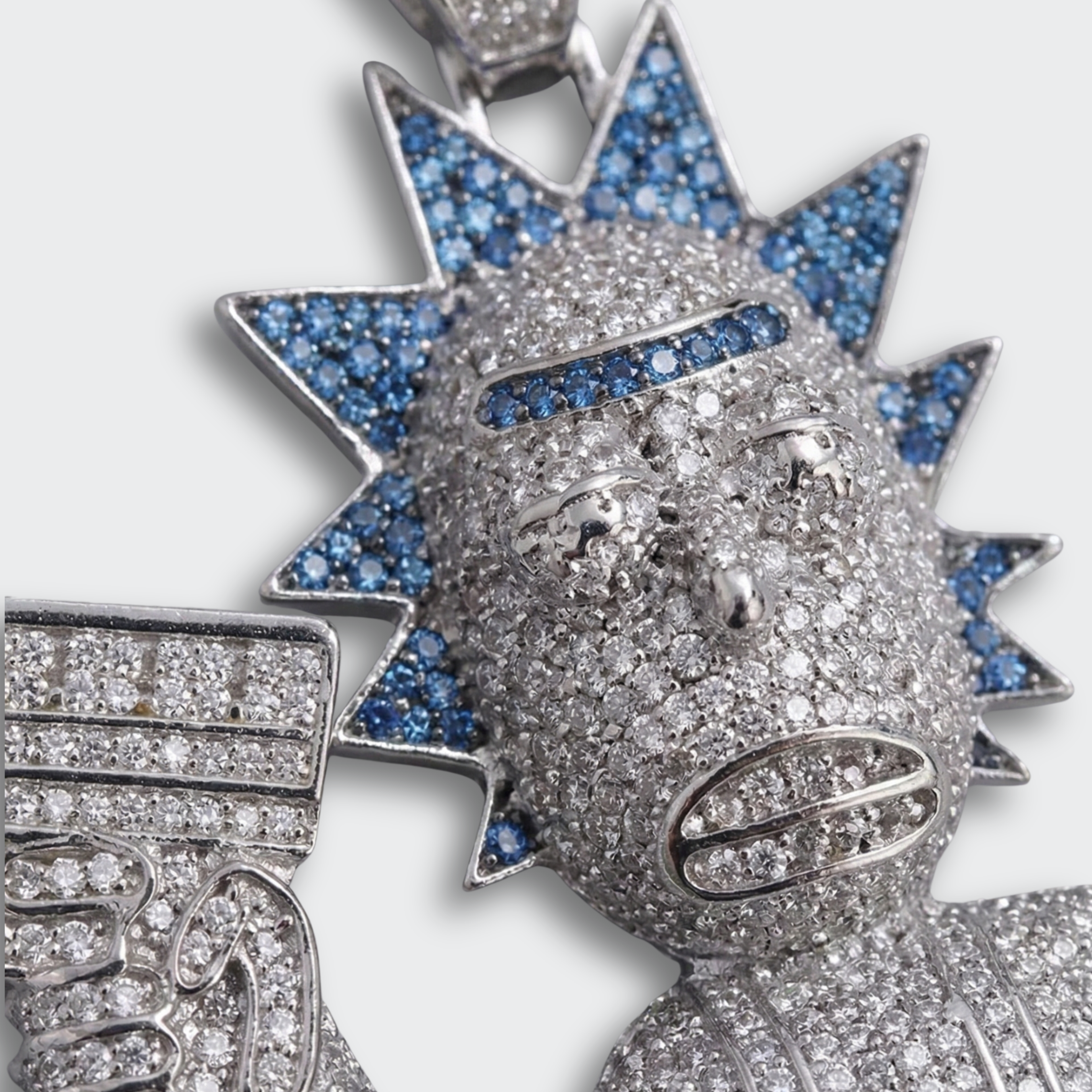 White Gold Plated Rick Pendant