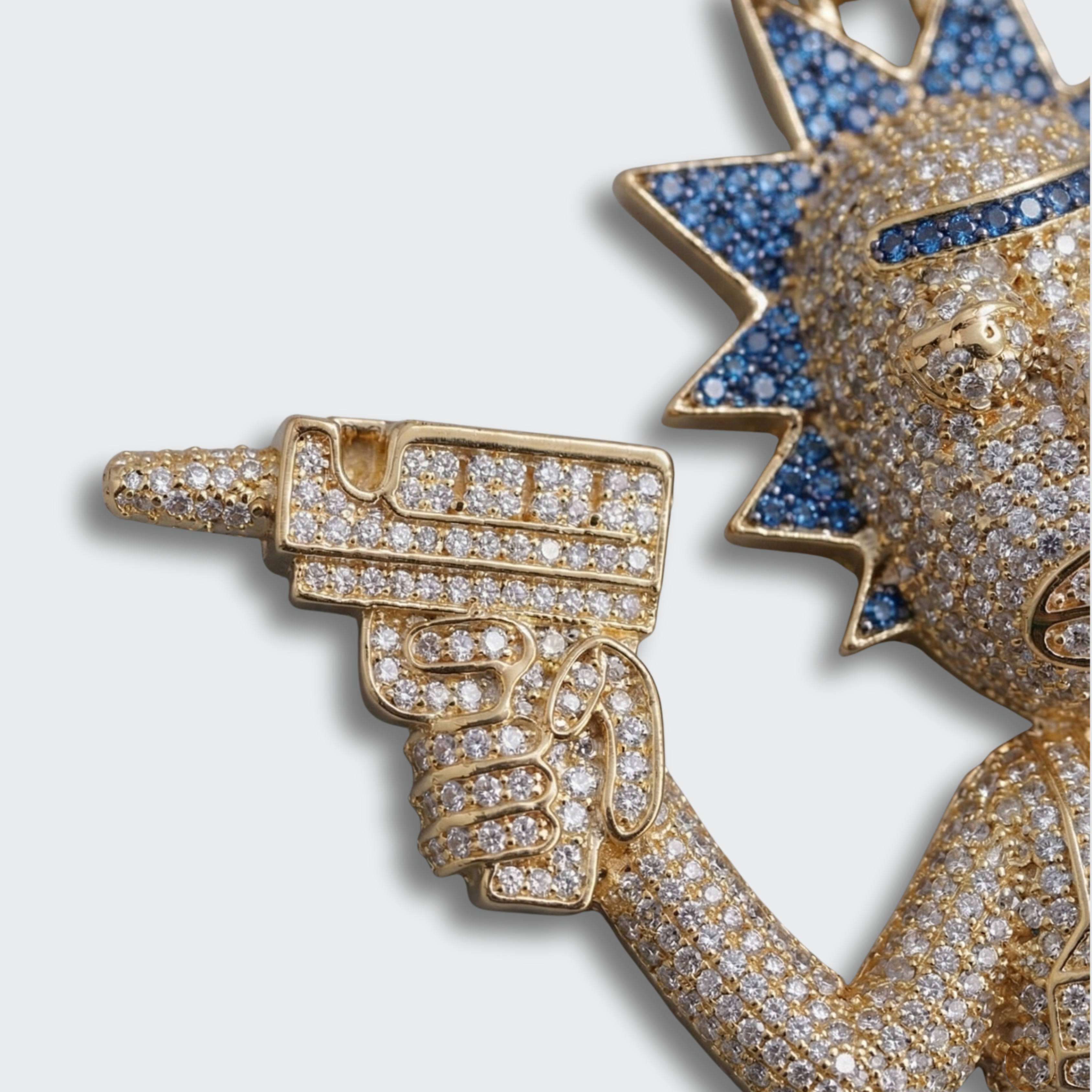 White Gold Plated Rick Pendant