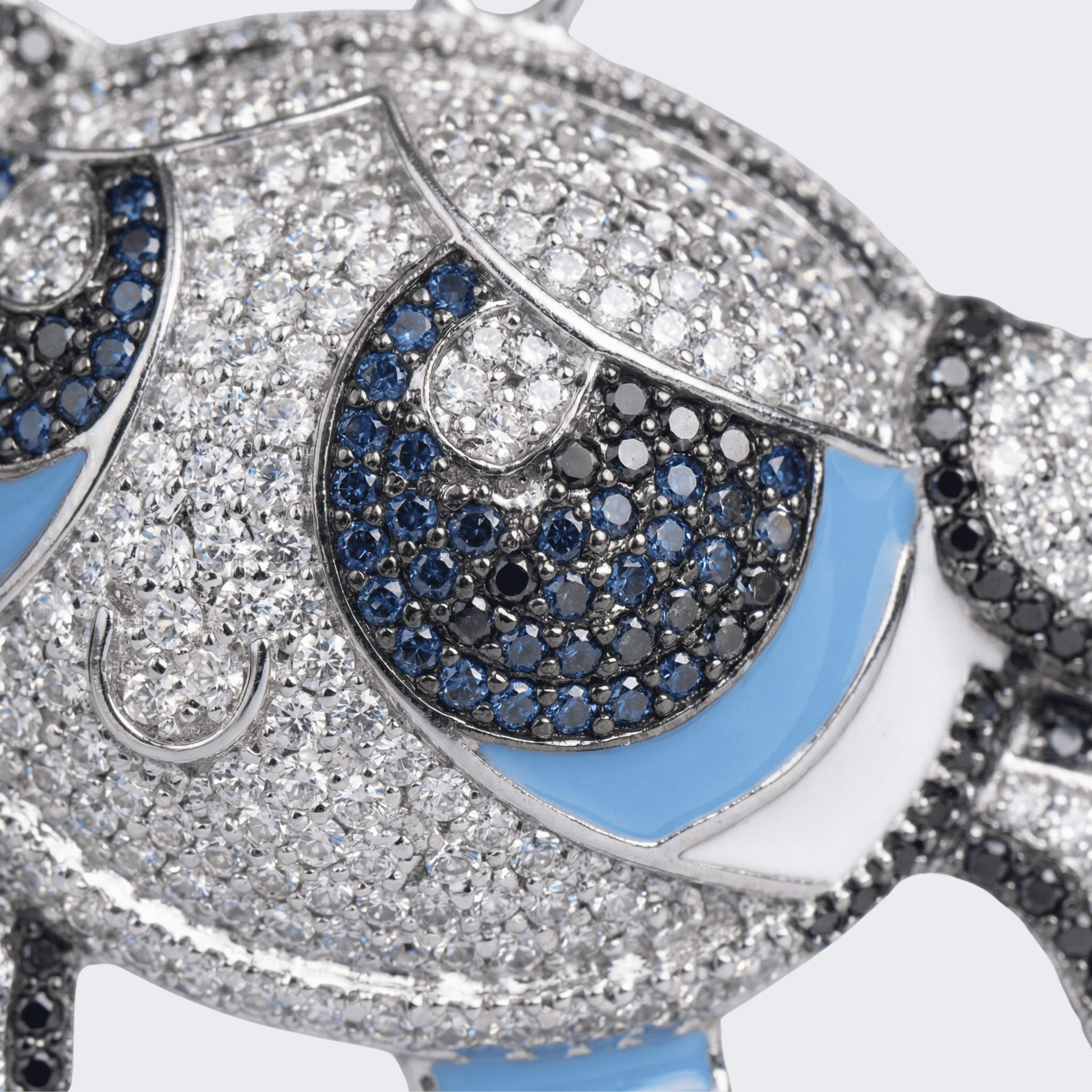 White Gold Plated Powerpuff Girls Pendant