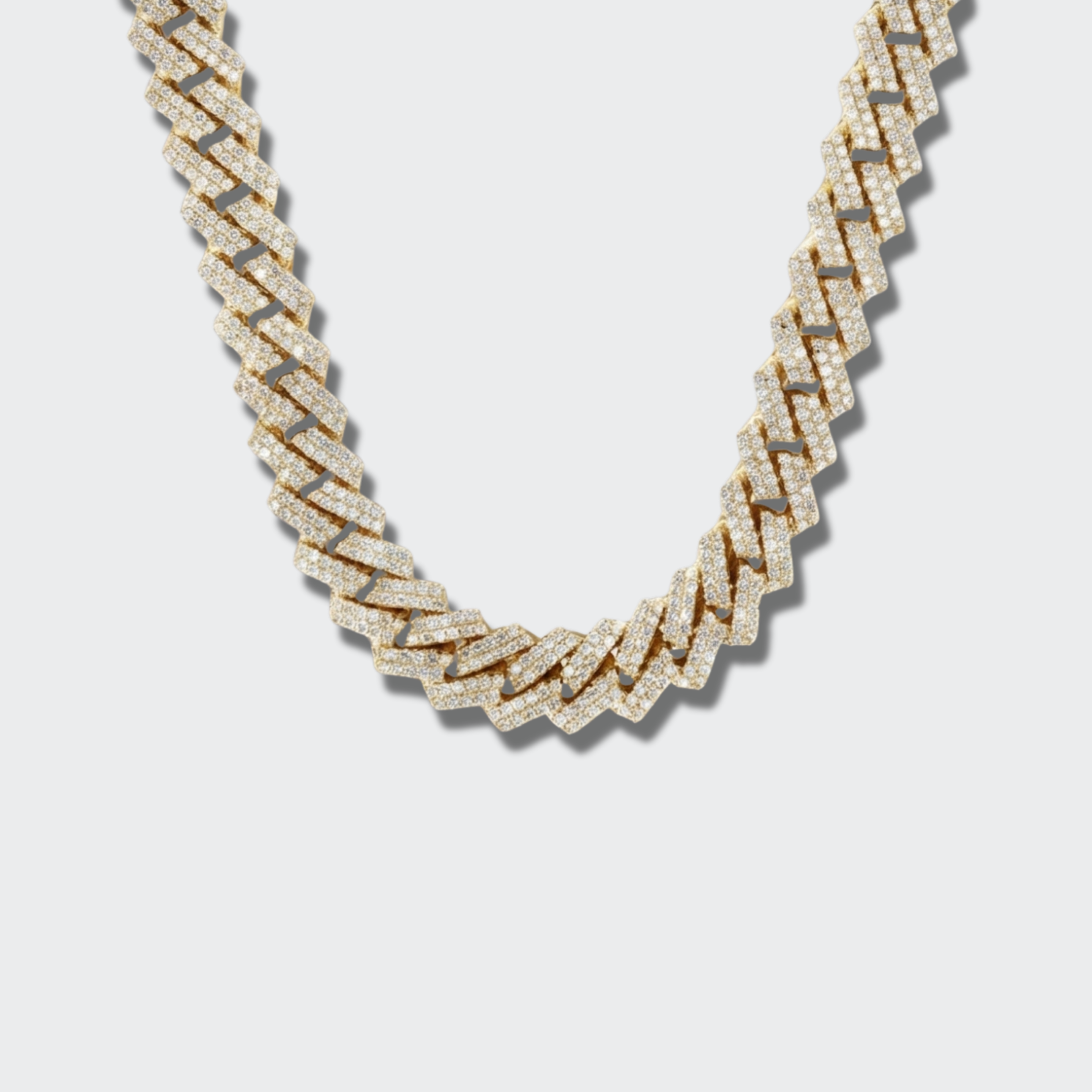 White Gold Plated Cuban Chain