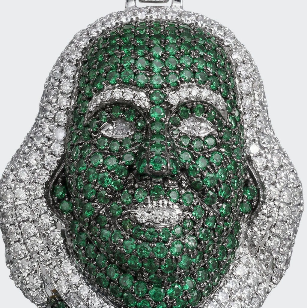 White Gold Plated Benjamin Franklin Pendant