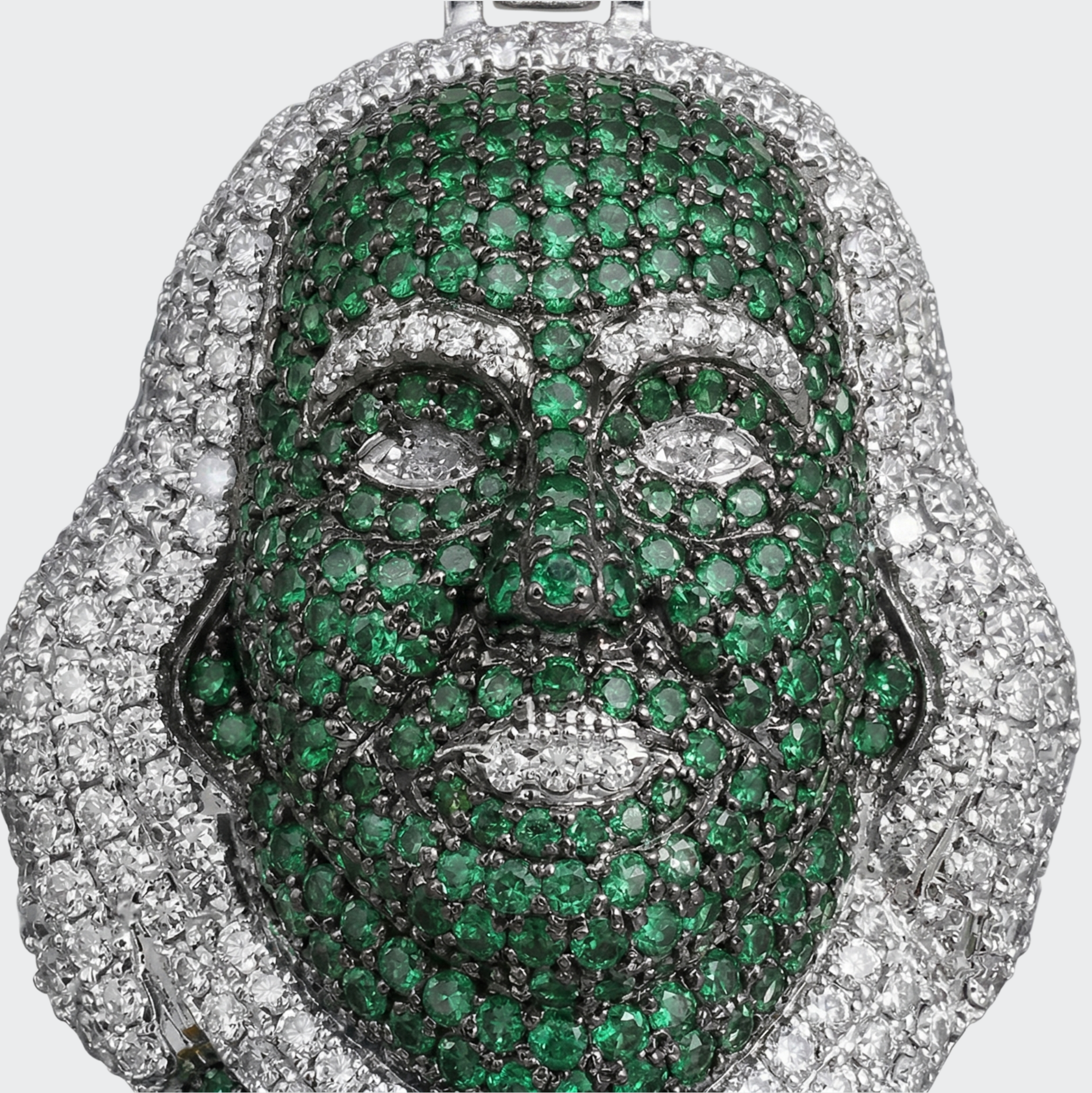 White Gold Plated Benjamin Franklin Pendant