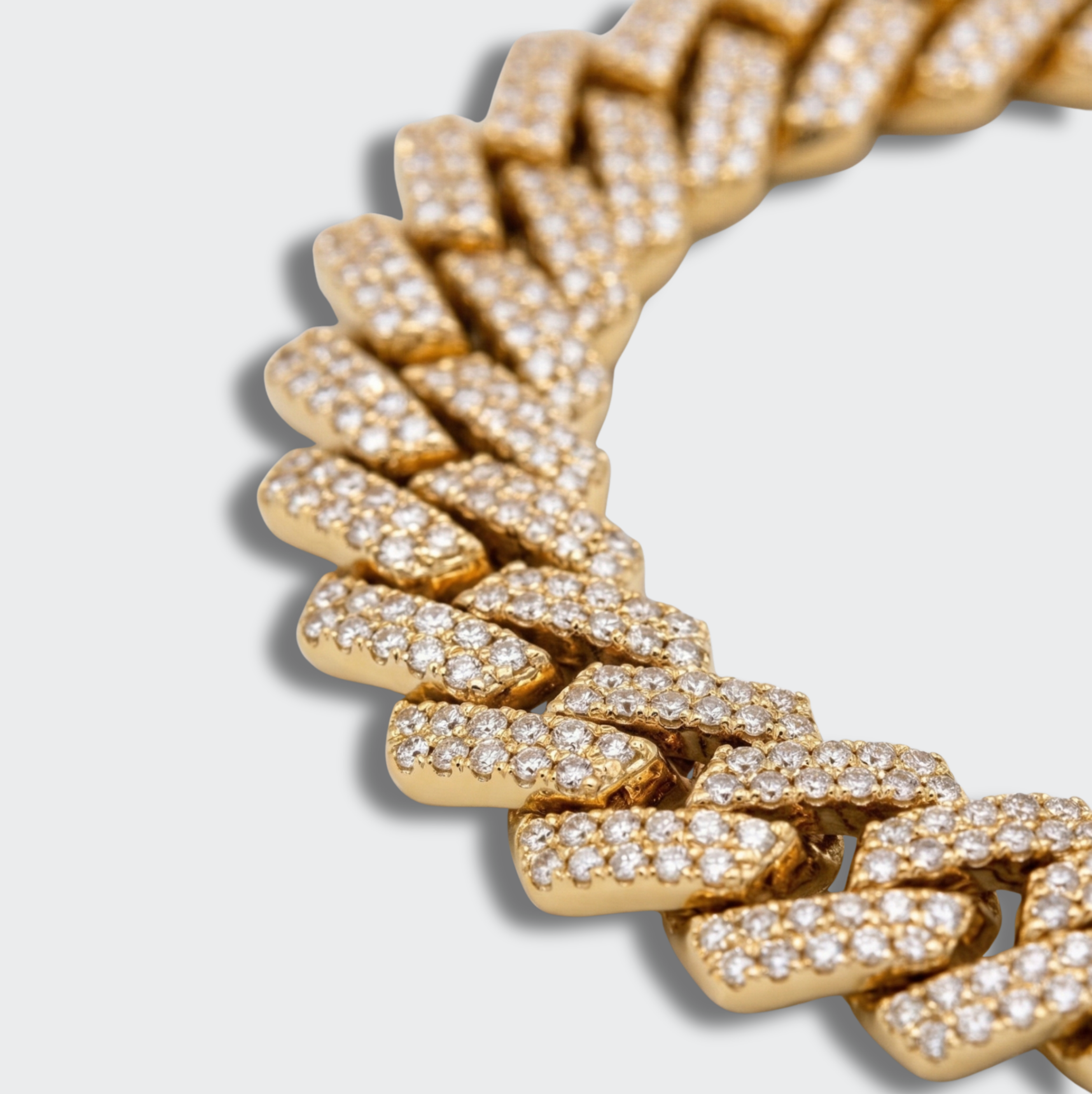 White Gold Plated Cuban Chain
