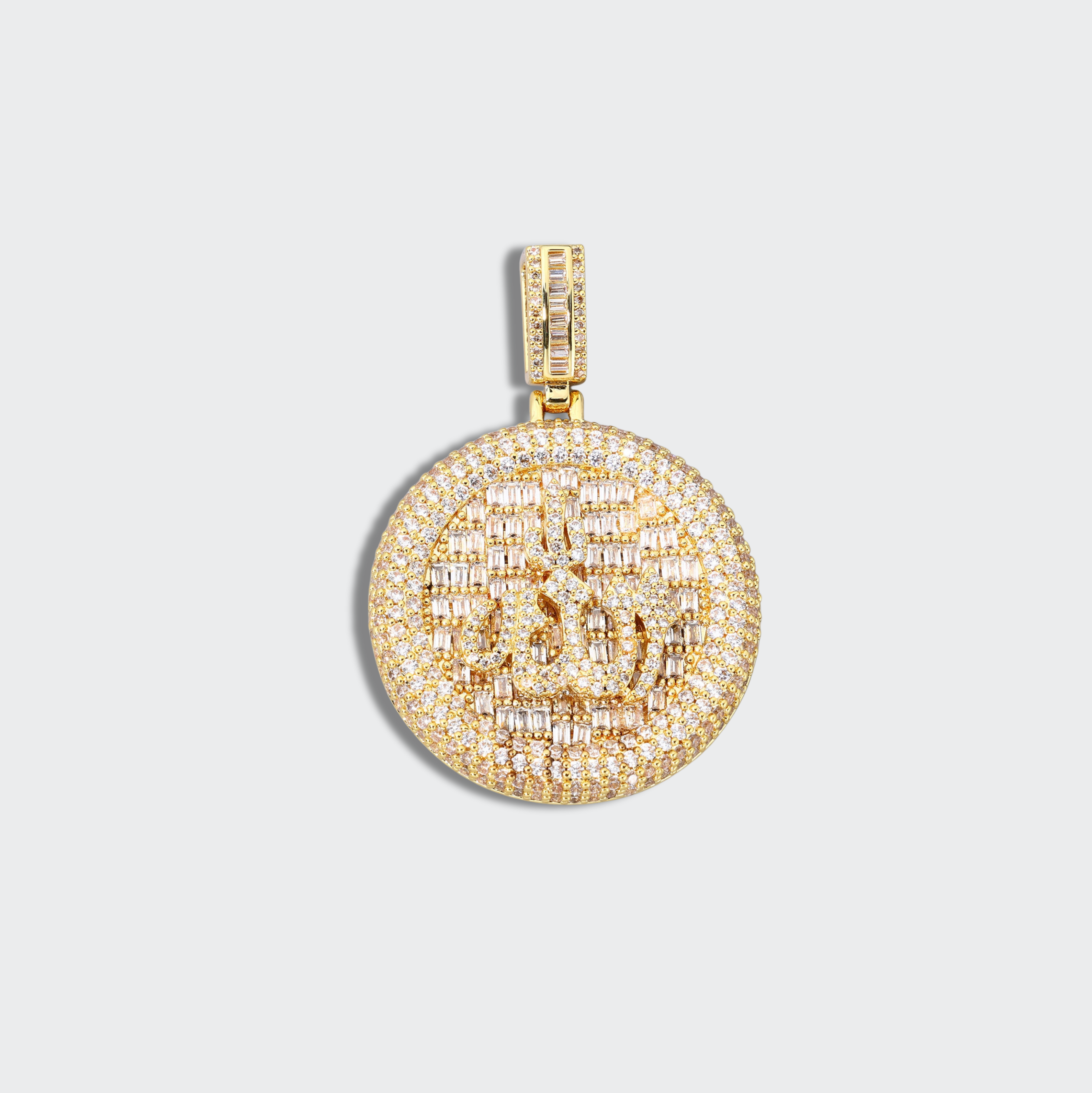 White Gold Plated Allah Pendant