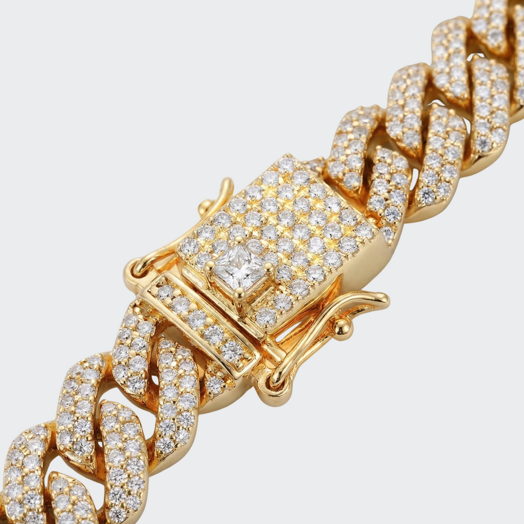 White Gold Plated Cuban Bracelet
