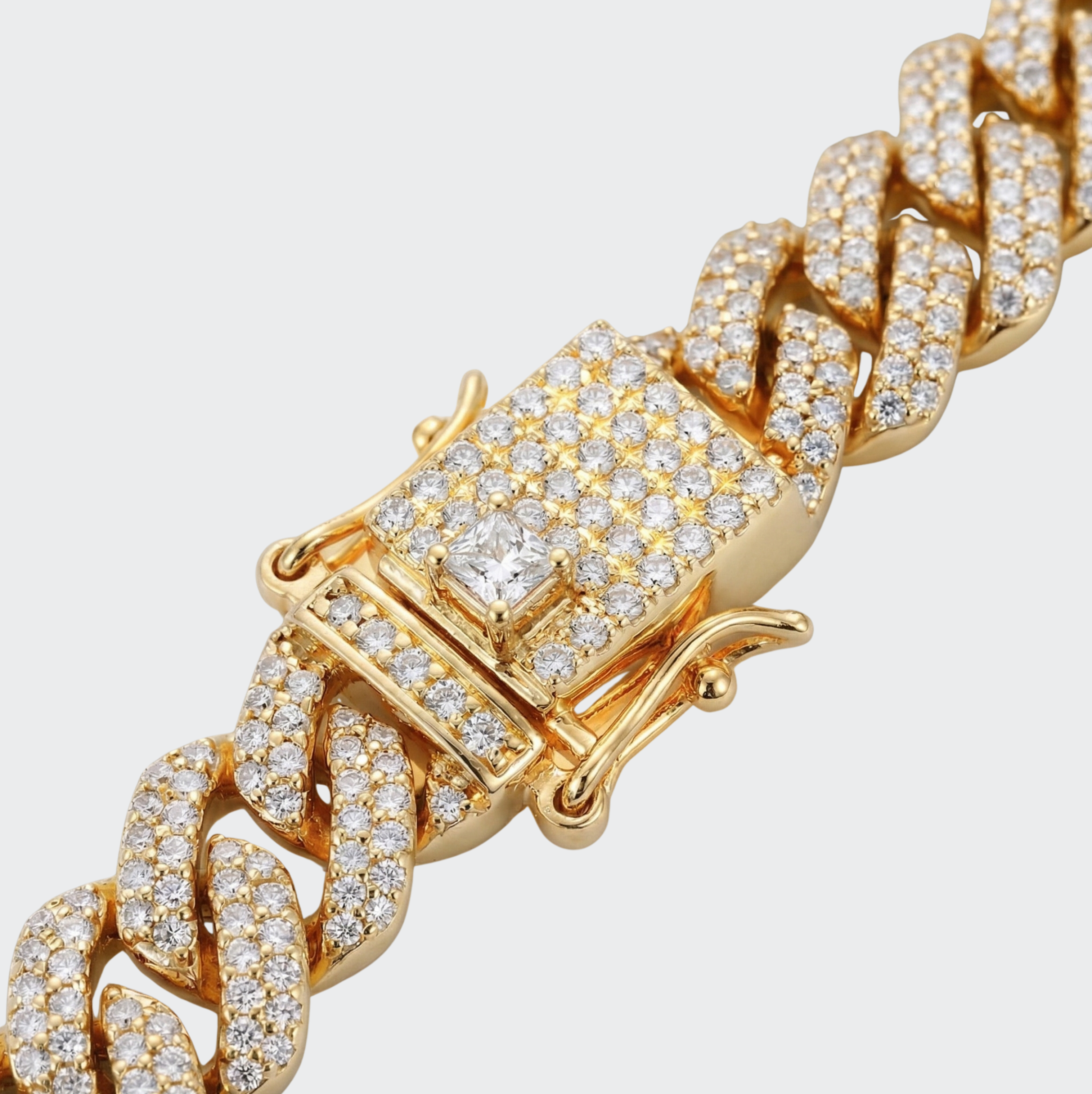 White Gold Plated Cuban Bracelet