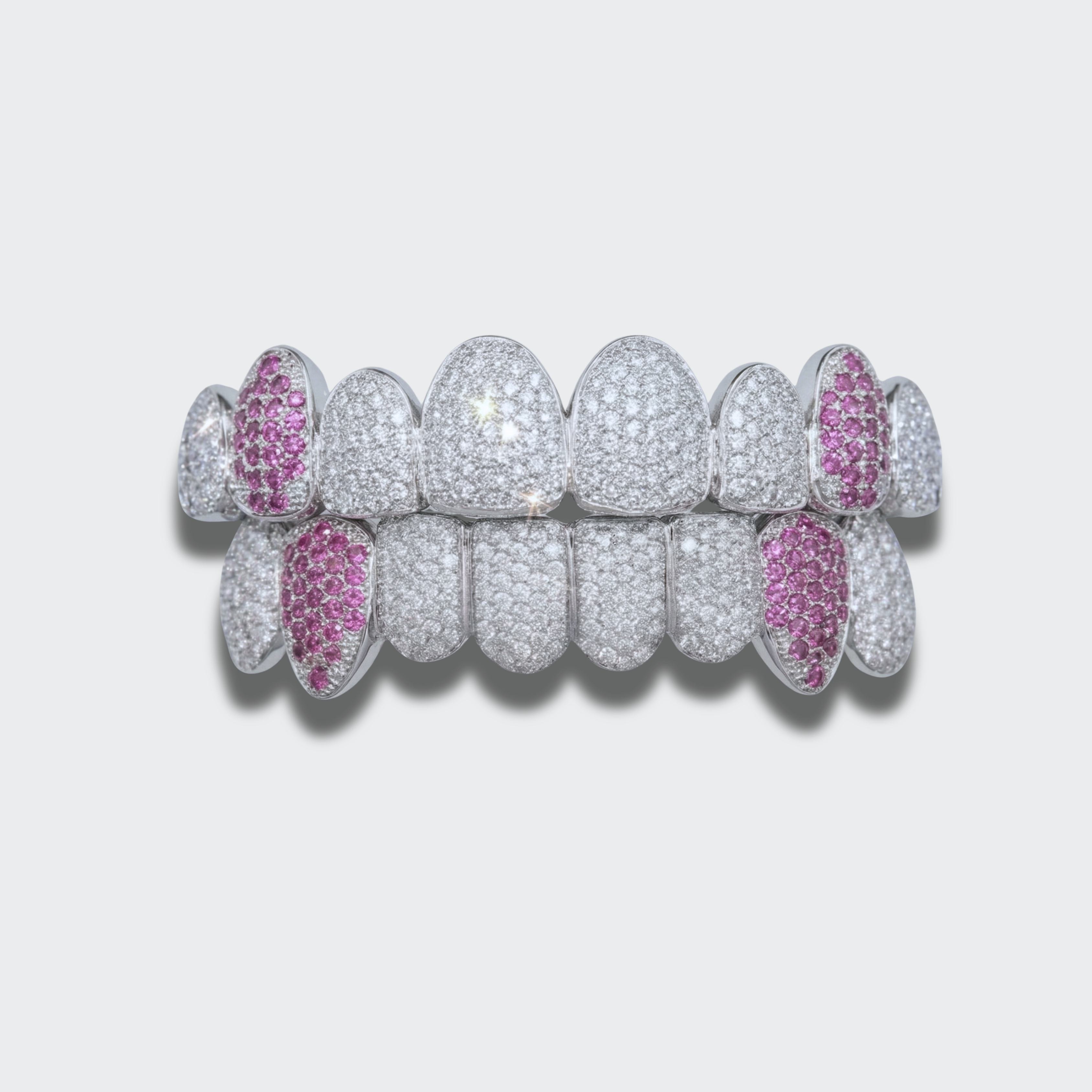 White Gold Plated Purple Grillz