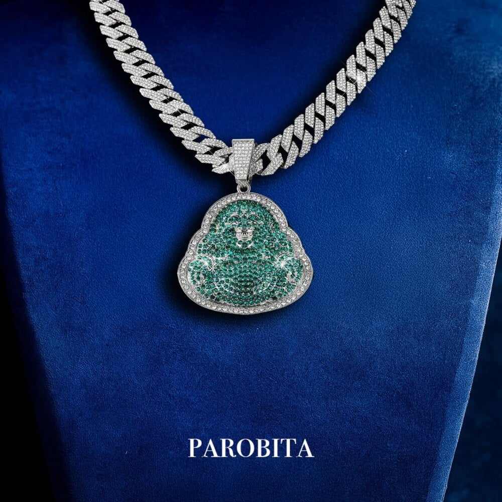 Iced Out Buddha Chain & Pendant