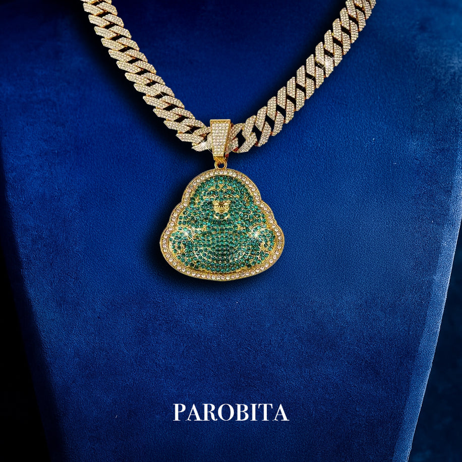 Iced Out Buddha Chain & Pendant