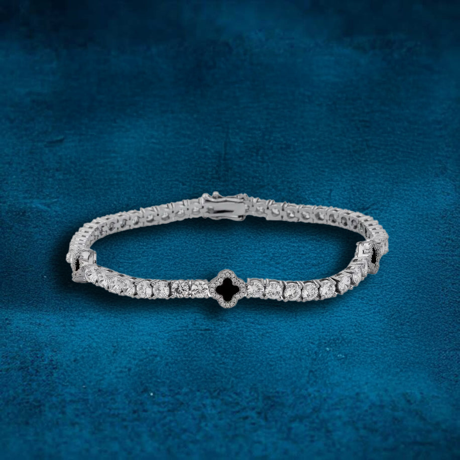 Iced Out Van Cleef Type Bracelet