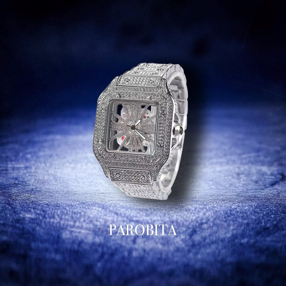 Iced Out Carti Watch Skeleton