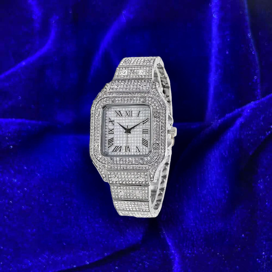 Iced Out Cartier Watch