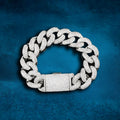 18K WHITE GOLD PLATED 20MM Bracelet