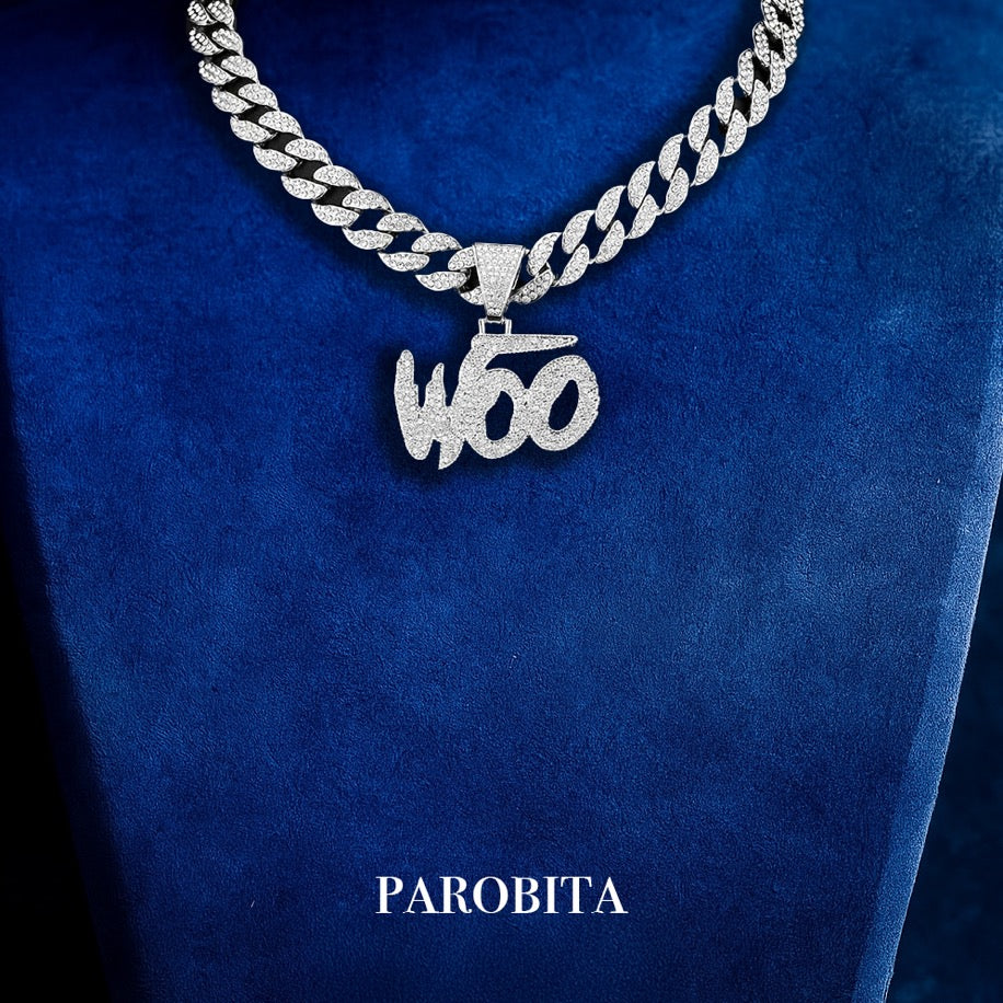 Iced Out Woo Chain & Pendant