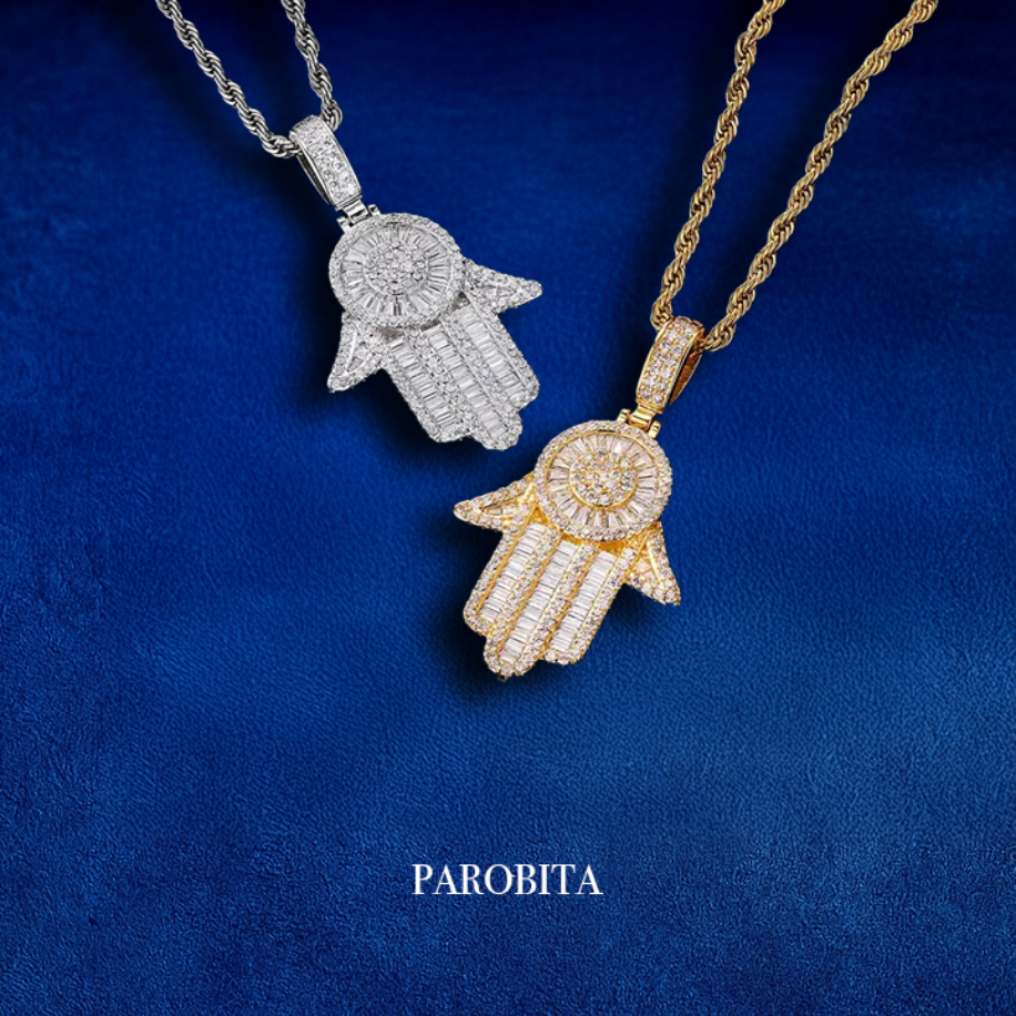 Iced Out Hand Pendant