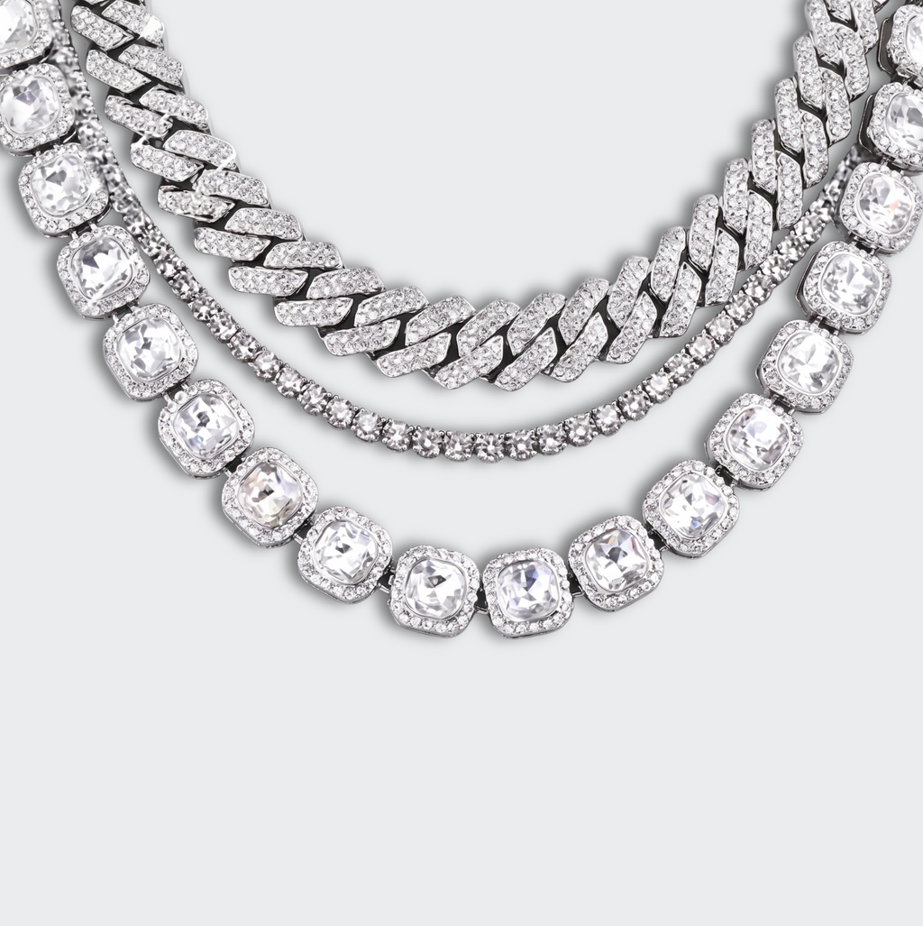 Iced Out Cuban Chain Bundle
