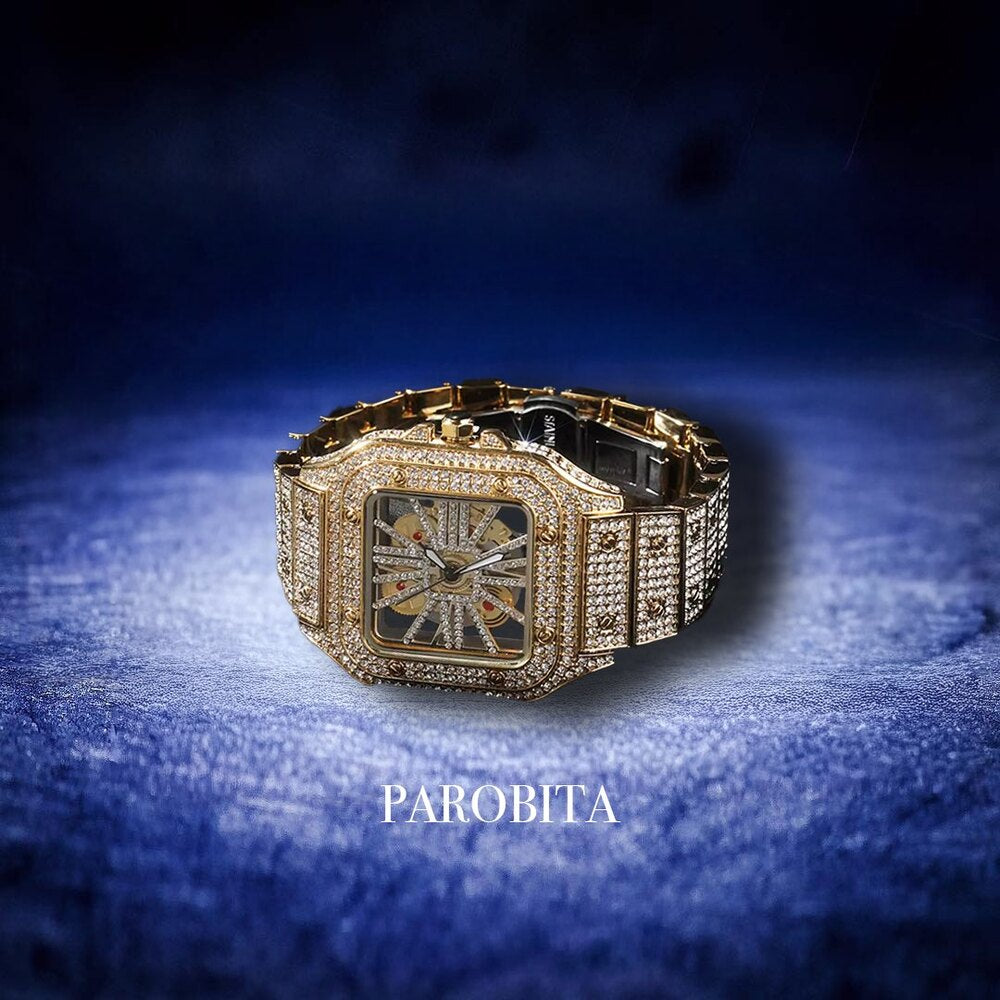 Iced Out Carti Watch Skeleton