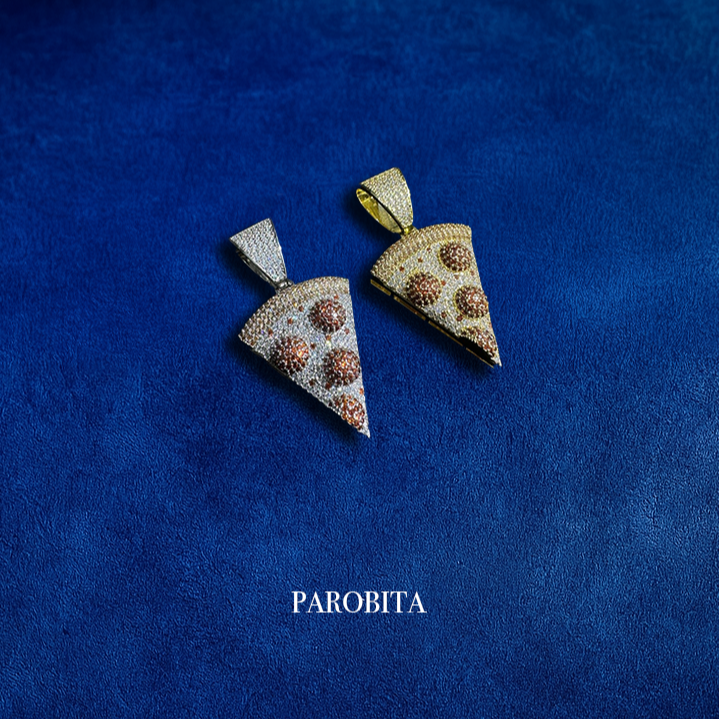 Premium Iced Out Pizza Pendant