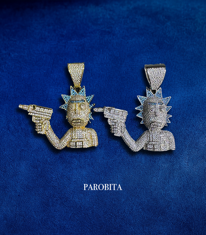 Premium Iced Out Rick Pendant